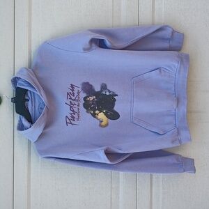 The PRINCE Estate Merch Unisex Official Purple Rain Graphic Print Hoodie Medium